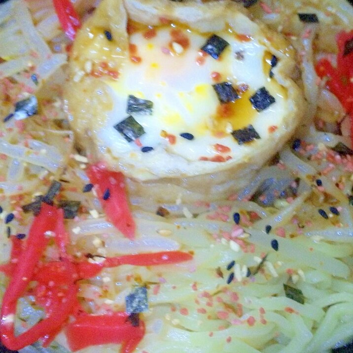 簡単美味!卵稲荷中華
